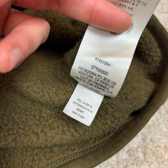 Patagonia Better Sweater 1/4 Zip Pullover Sweater Jacket Men's M Gorpcore Green - Picture 9 of 11